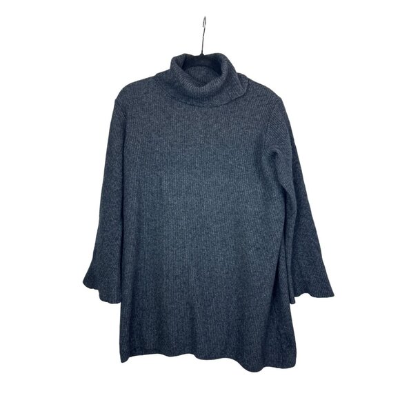 Madewell Dark Gray Turtleneck Sweater Dress - Picture 2 of 9